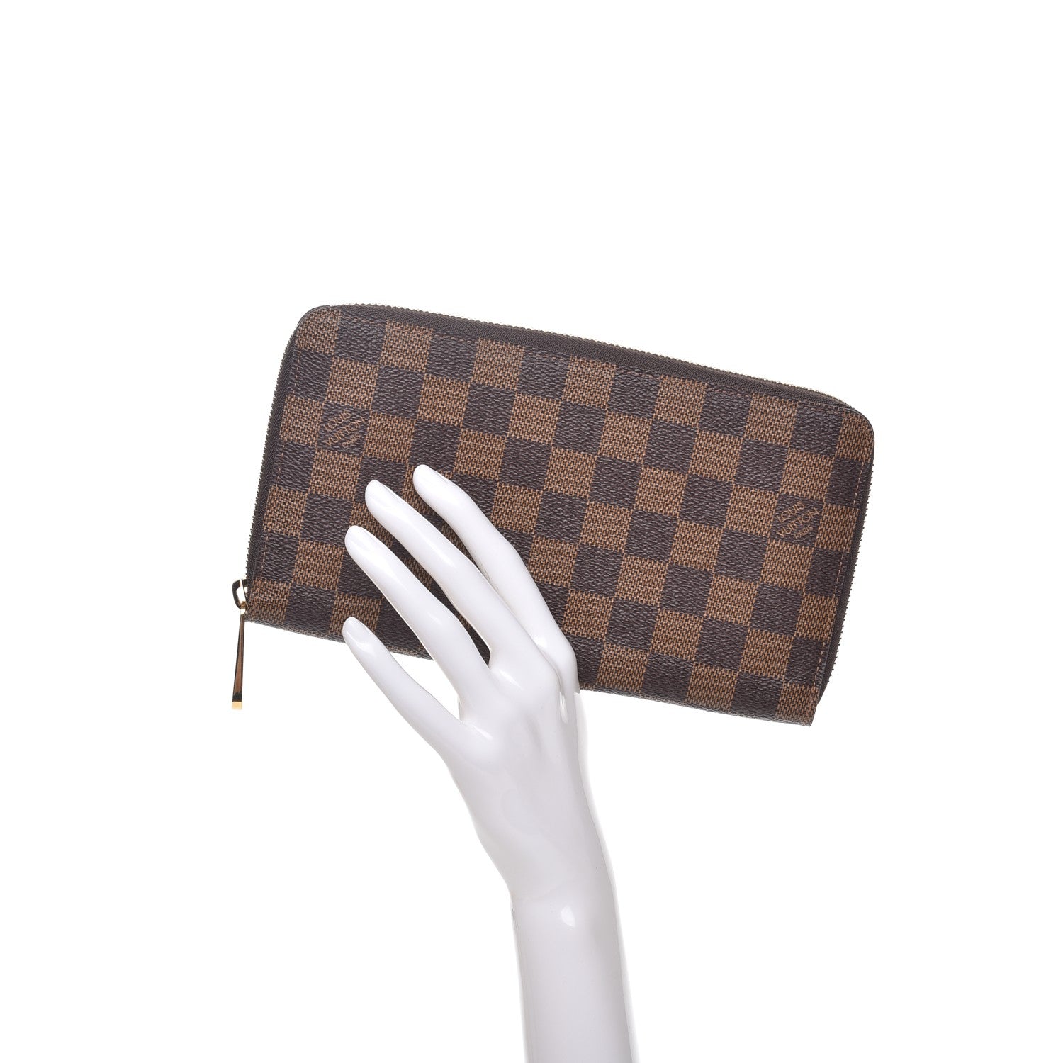 Louis Vuitton Damier Ebene Zippy Organizer Wallet 2 of 7