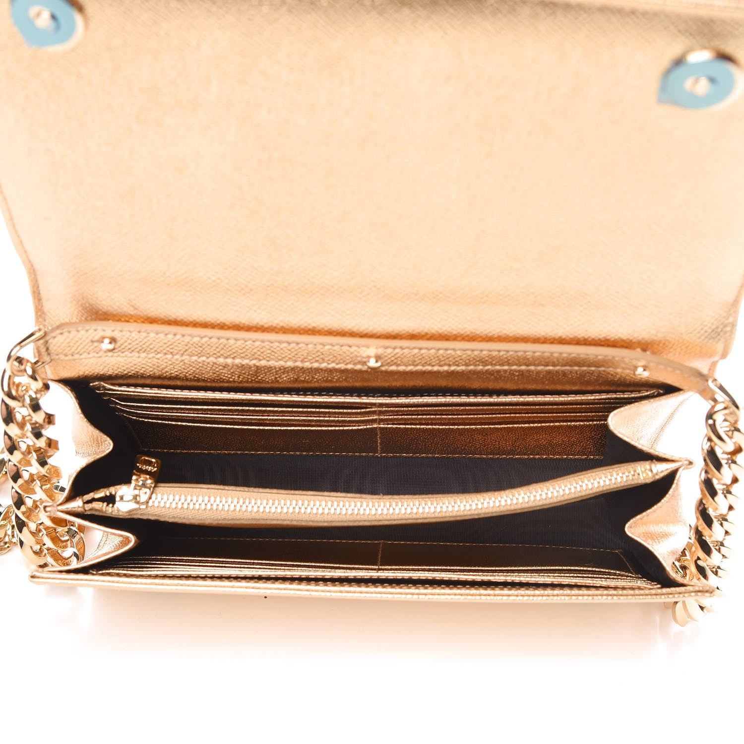 Dolce & Gabbana Dauphine Heart DG Shoulder Bag Gold 5 of 7