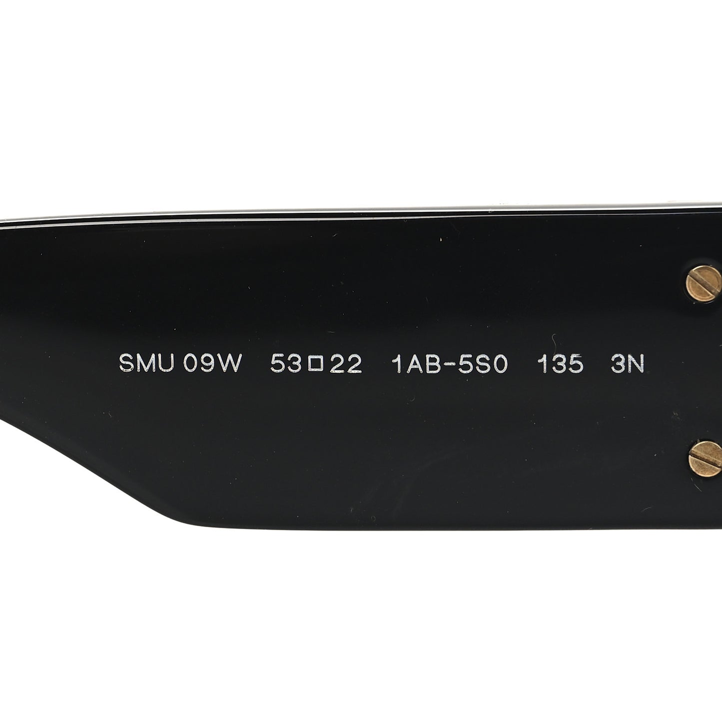 Acetate Rectangle Sunglasses SMU 09W Black