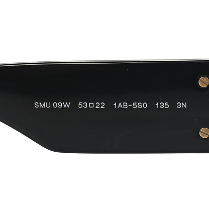 Miu Miu Acetate Rectangle Sunglasses SMU 09W Black 6 of 7