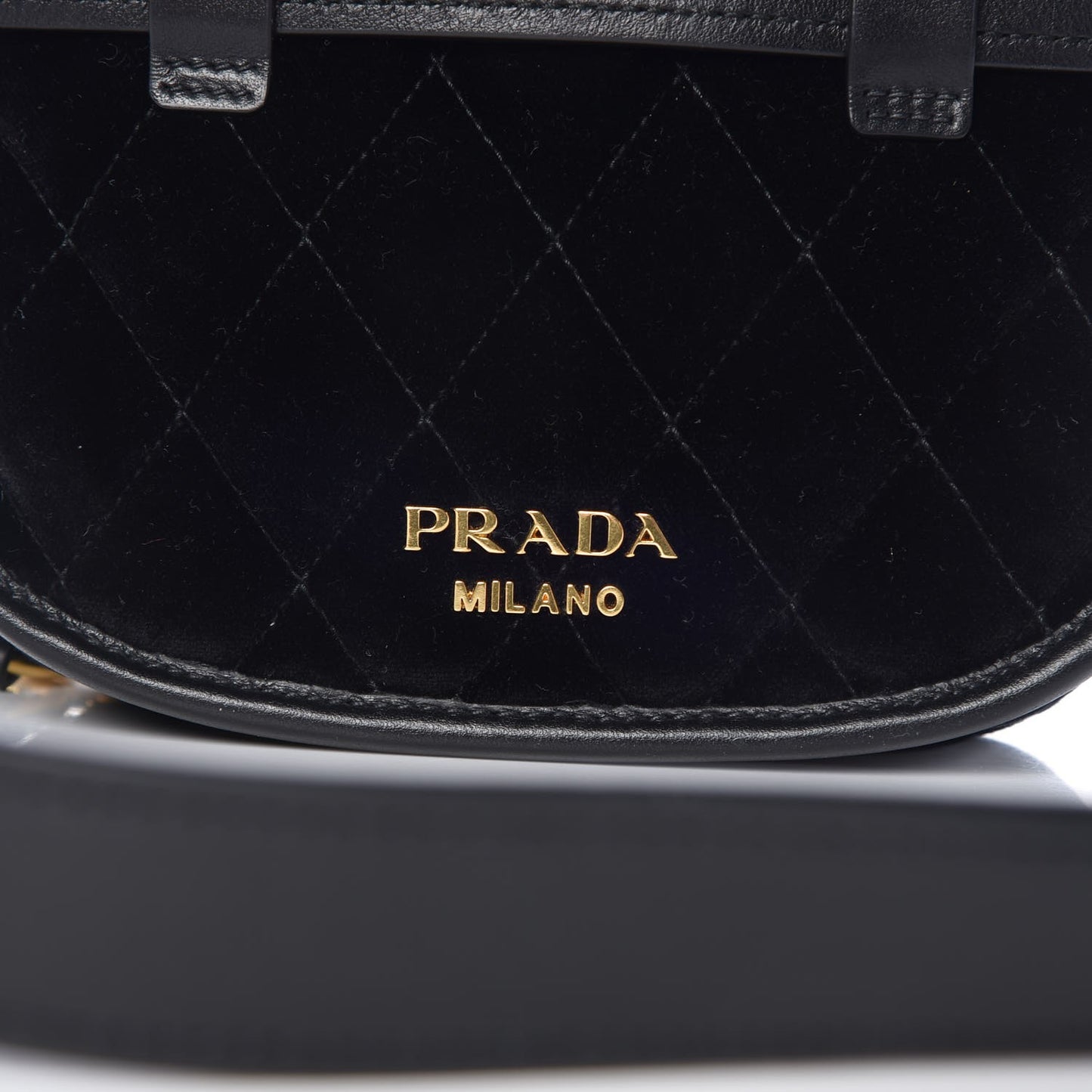 Velluto Impuntu Corsaire Belt Bag Black