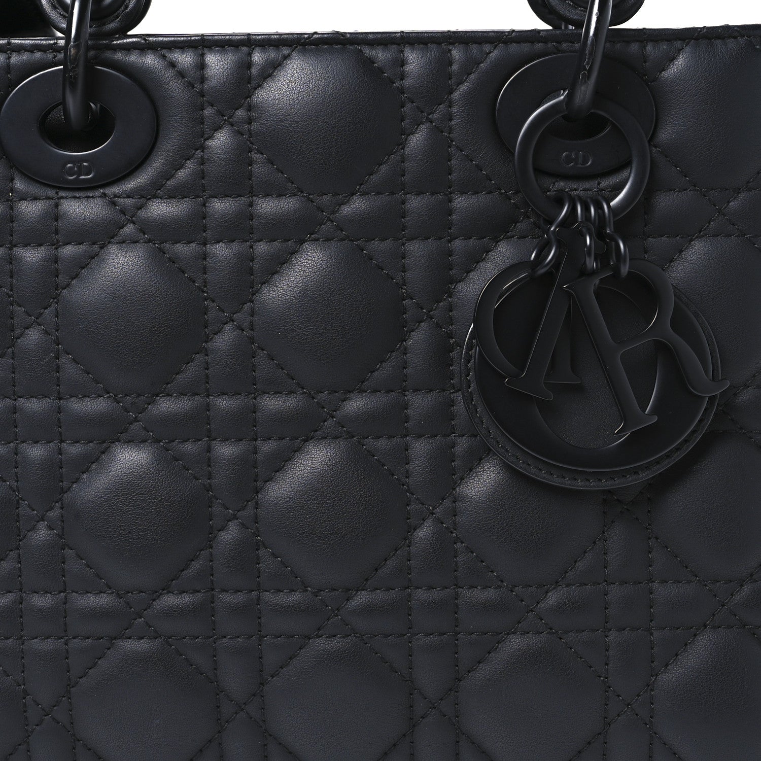 Christian Dior Ultra Matte Calfskin Cannage Small My ABCDior Lady Dior Black 9 of 11