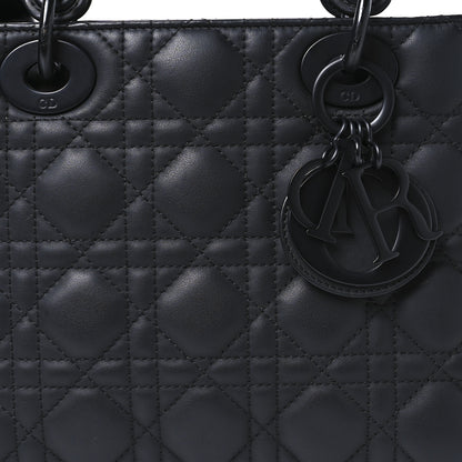 Christian Dior Ultra Matte Calfskin Cannage Small My ABCDior Lady Dior Black 9 of 11