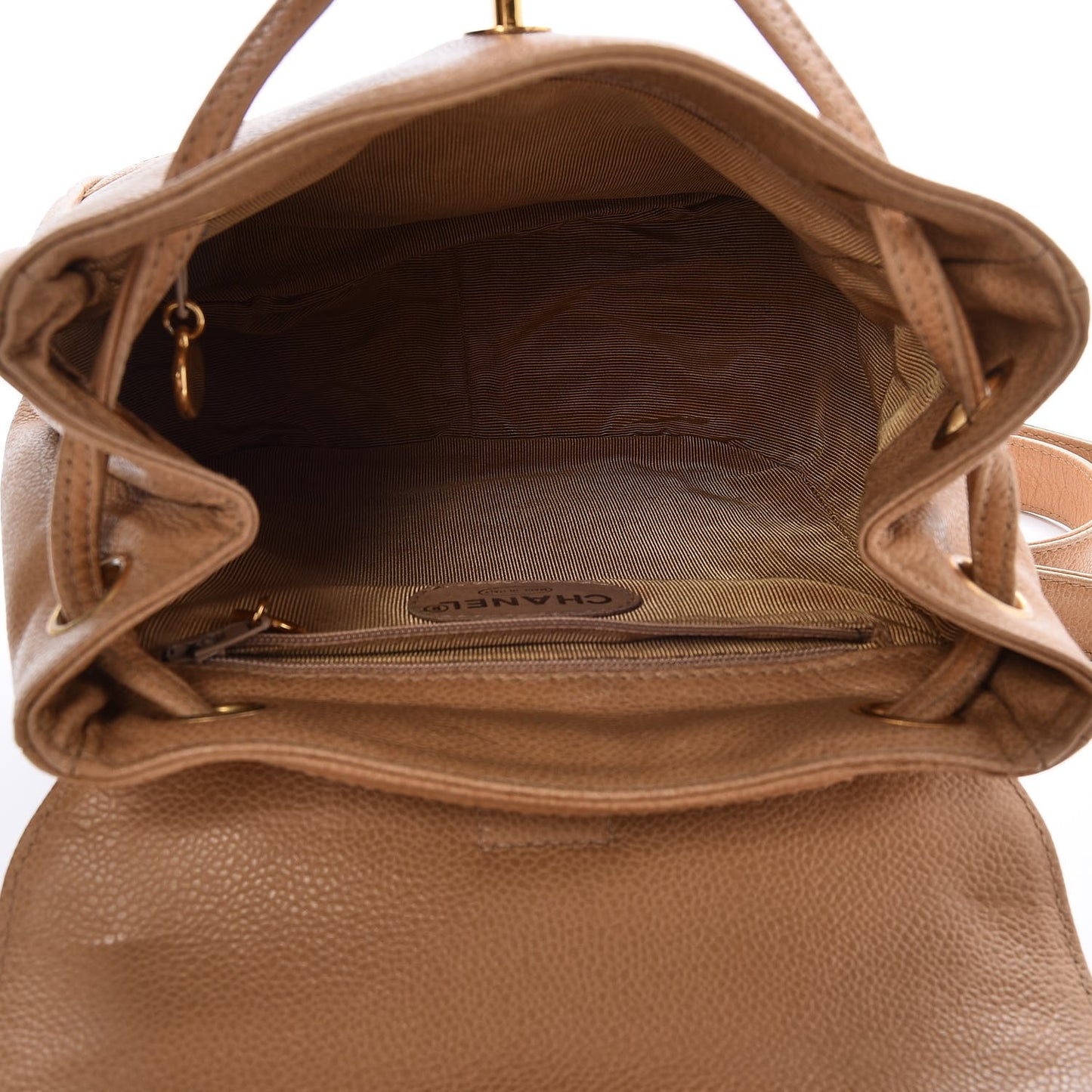 Caviar CC Backpack Beige