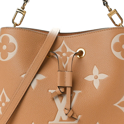 Louis Vuitton Empreinte Monogram Giant Neonoe MM Arizona Beige 8 of 11
