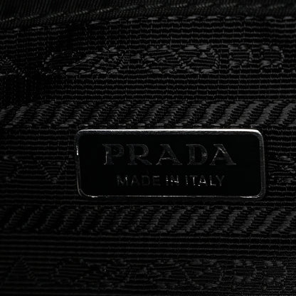 Prada Tessuto Saffiano Ricamo Sequin Crystal Embellished Mini Re-Edition 1978 Bucket Bag Black 6 of 10
