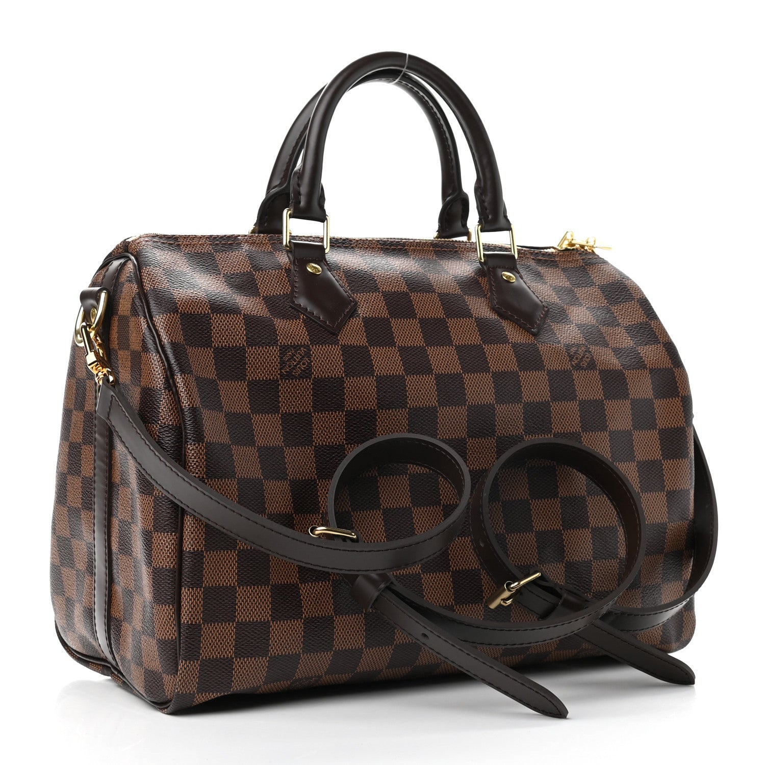 Louis Vuitton Damier Ebene Speedy Bandouliere 30 3 of 9