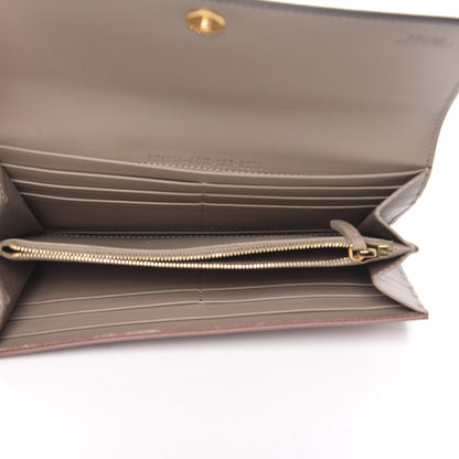 Fendi Vitello Liberty Vitello Century Bi-Color By The Way Continental Wallet English Rose Tortora 5 of 9