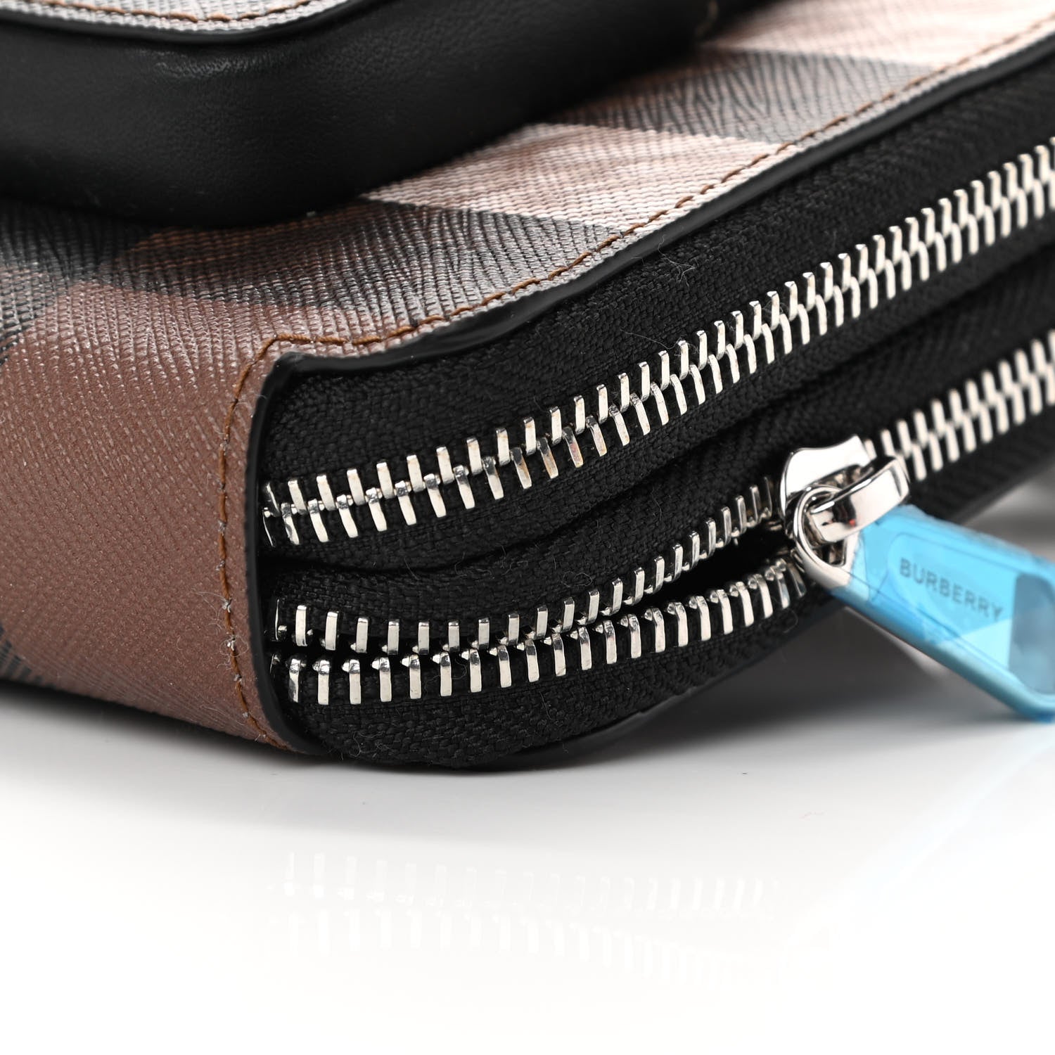 Burberry E-Canvas Jake Giant Check Messenger Dark Birch 12 of 12