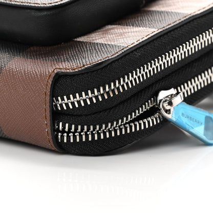 Burberry E-Canvas Jake Giant Check Messenger Dark Birch 12 of 12