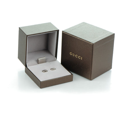 Gucci 18K White Gold GG Tissue Stud Earrings 6 of 6