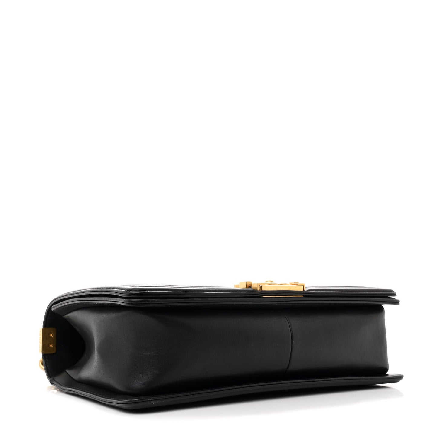 Calfskin Quilted New Medium Boy Flap Black