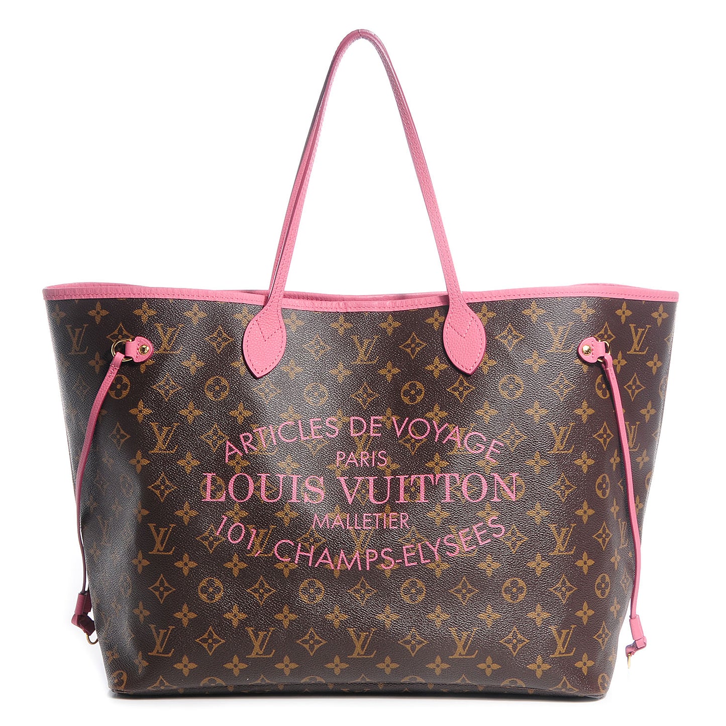 Monogram Articles de Voyage Ikat Neverfull GM Rose Velours