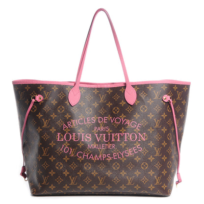 Louis Vuitton Monogram Articles de Voyage Ikat Neverfull GM Rose Velours 1 of 8