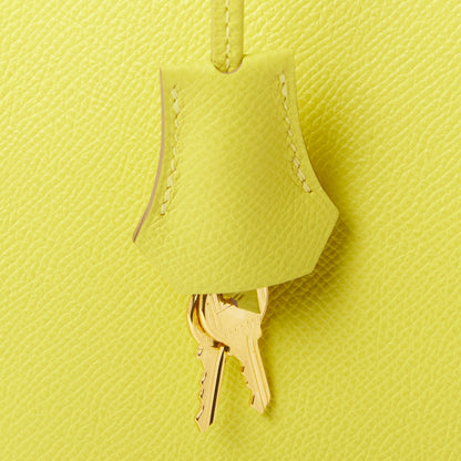 Hermes Epsom Birkin 30 Lime 30 of 32