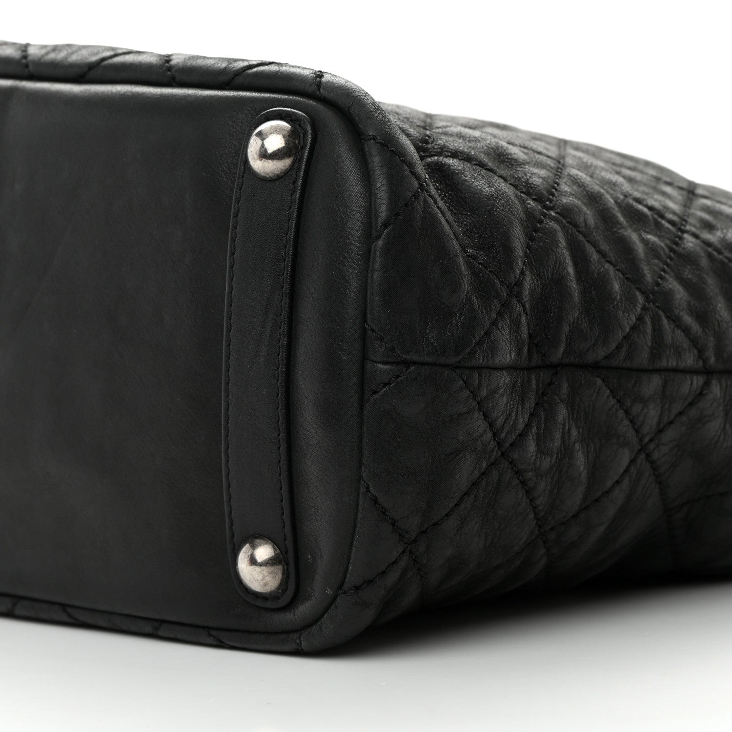 Chanel Iridescent Calfskin Quilted In The Mix Shopping Tote Black 10 of 23