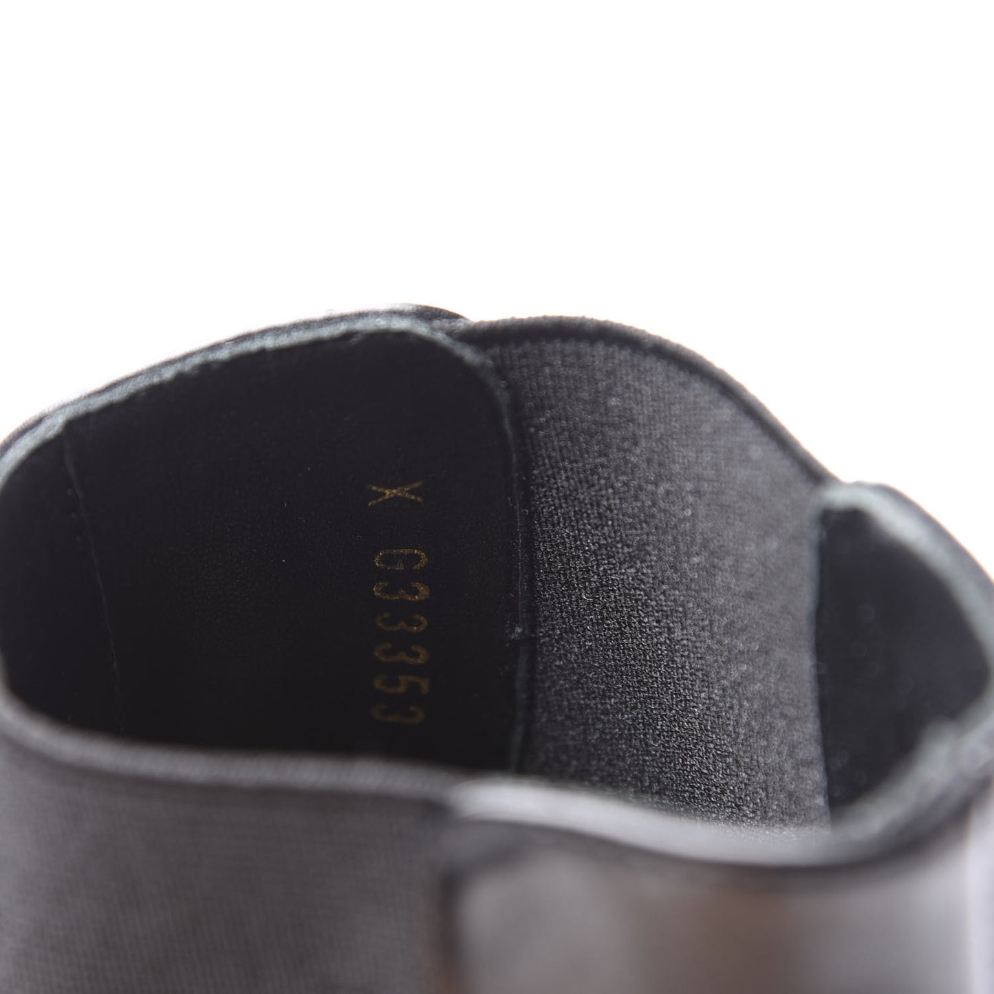 Calfskin Short Boots 36.5 Black