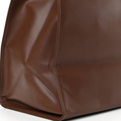 Telfar Vegan Leather Large Shopping Bag Chocolate 11 of 11