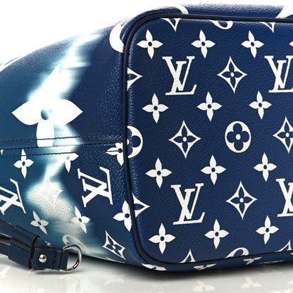 Louis Vuitton Monogram Escale Neverfull MM Blue 8 of 9