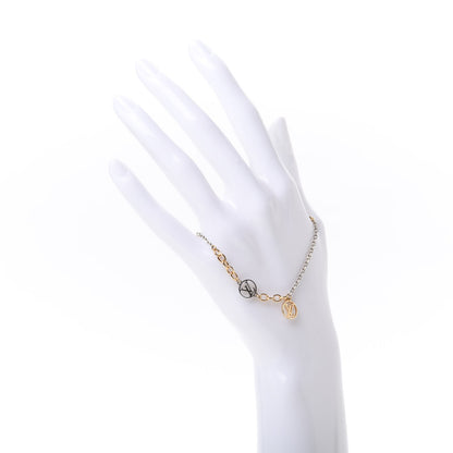 Louis Vuitton Logomania Bracelet Silver Gold 2 of 6