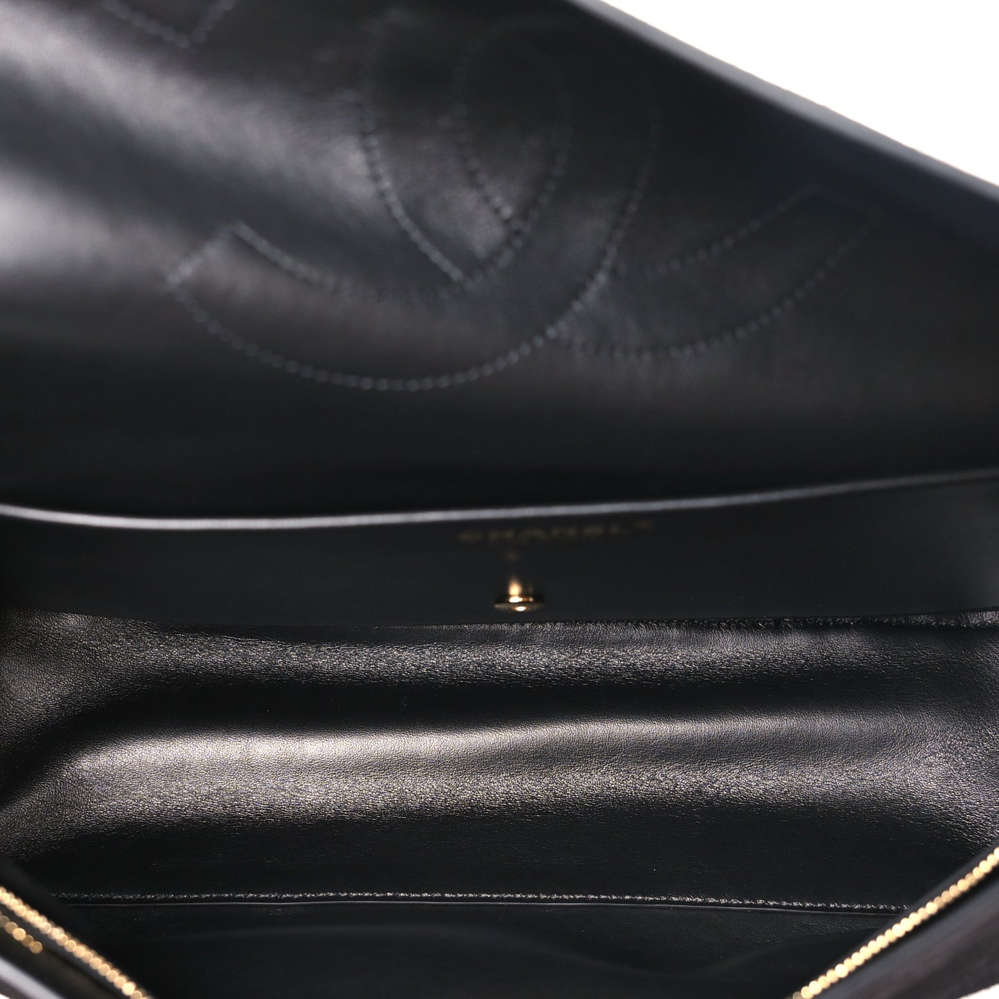 Suede Calfskin Small Souplissimo Maxi Flap Black