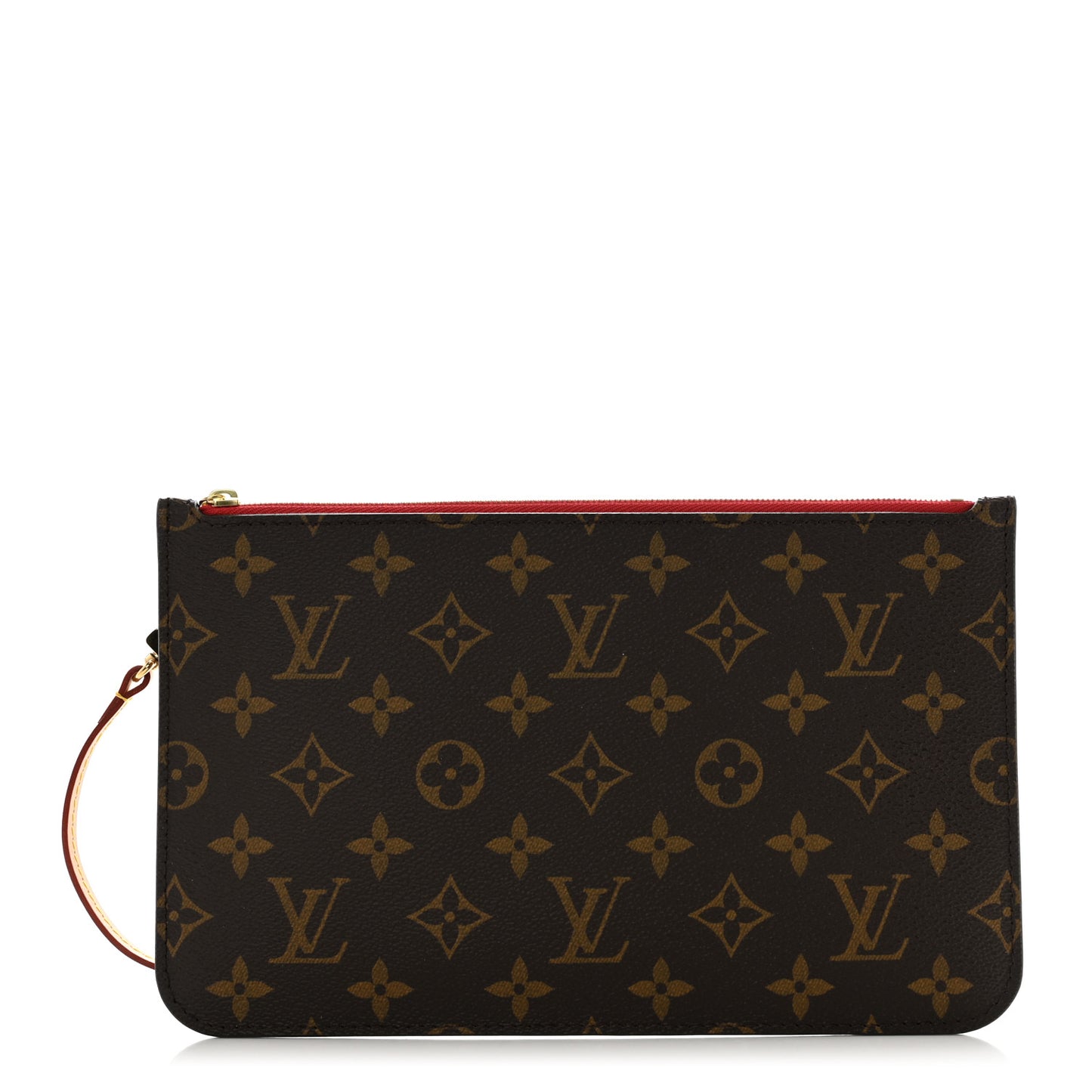 LOUIS VUITTON Monogram Neverfull MM GM Pochette Cherry
