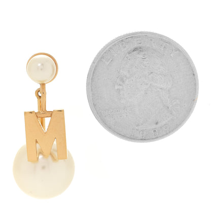 Christian Dior Pearl My ABCDior M Tribale Earring Gold 2 of 5