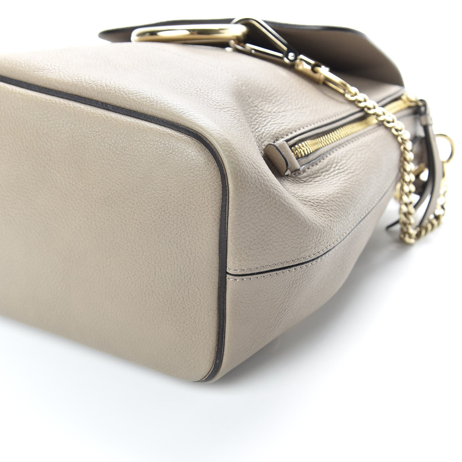 Chloe Suede Calfskin Small Faye Backpack Motty Grey 8 of 8