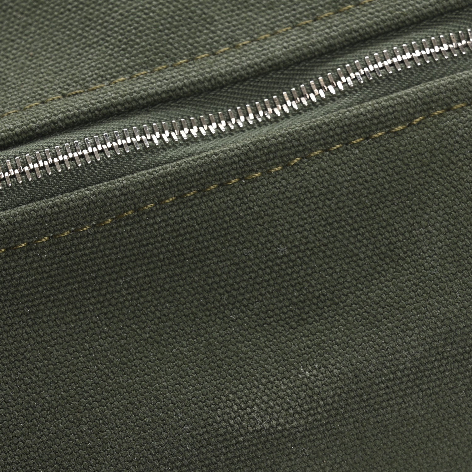 Hermes Canvas Small Bride-A-Brac Pouch Vert Foret 8 of 9