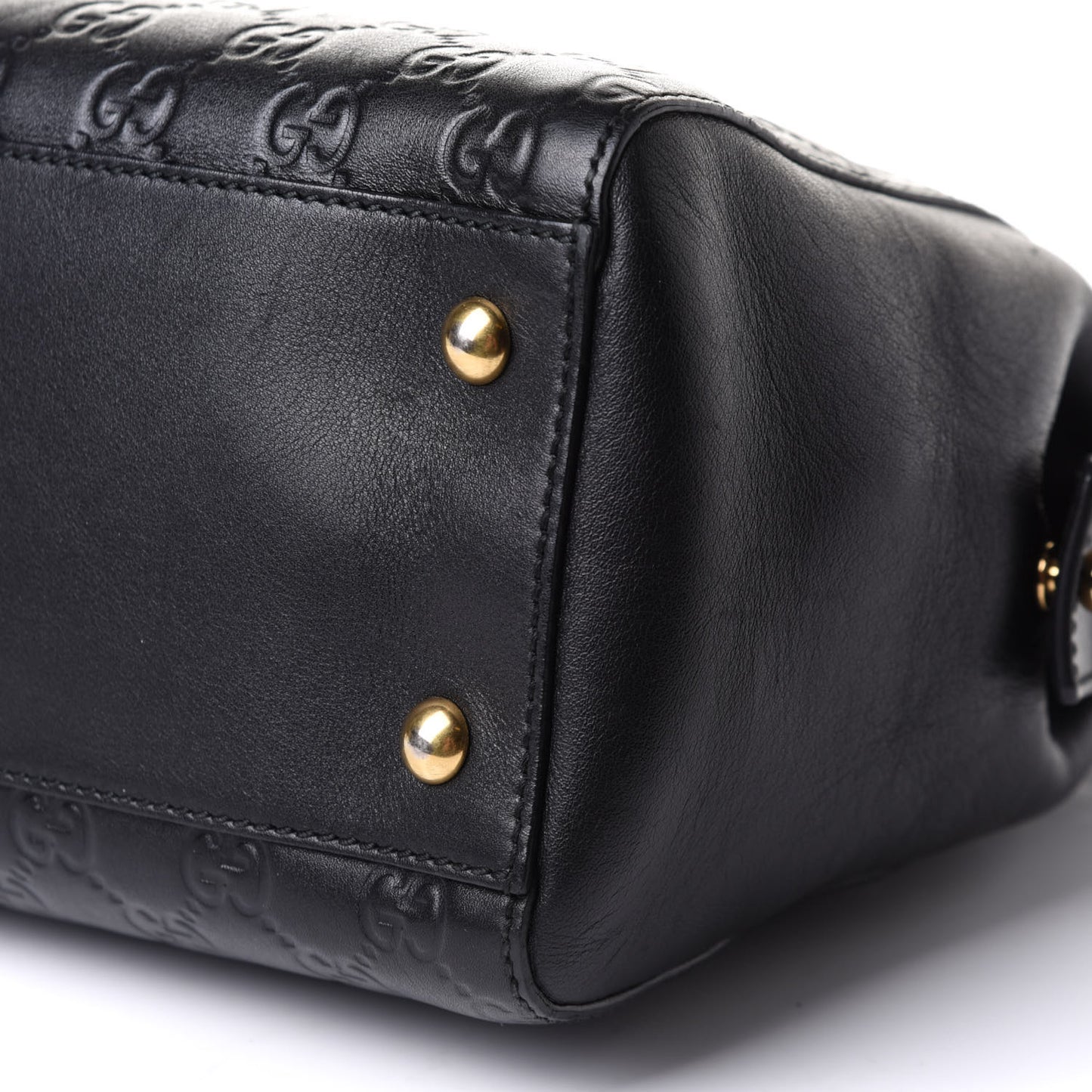 Guccissima Signature Medium Shoulder Tote Bag Black