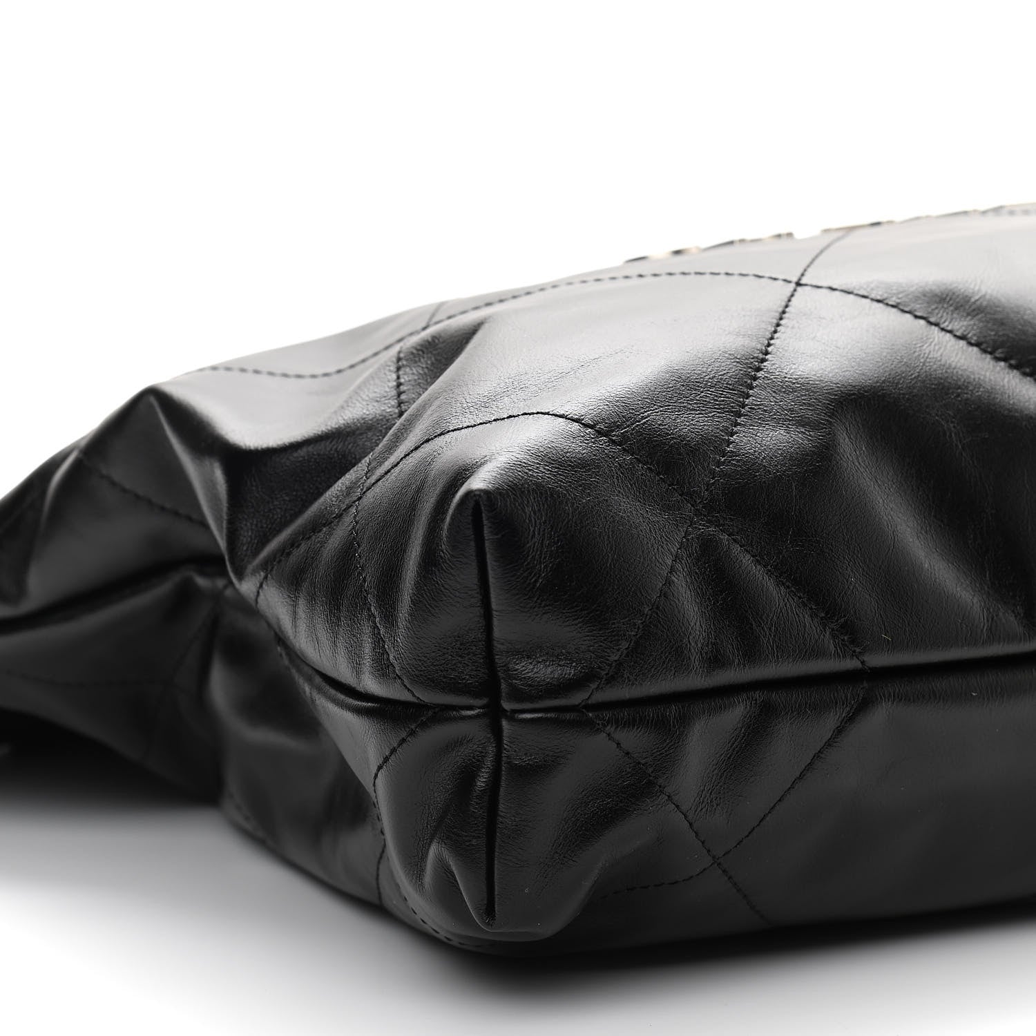 Chanel Shiny Calfskin Quilted Small Chanel 22 Black 9 of 11