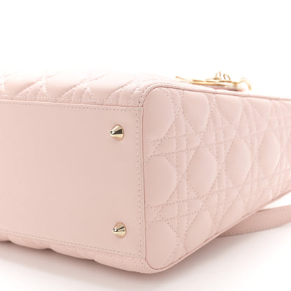 Christian Dior Lambskin Cannage Medium Lady Dior Light Pink 10 of 11