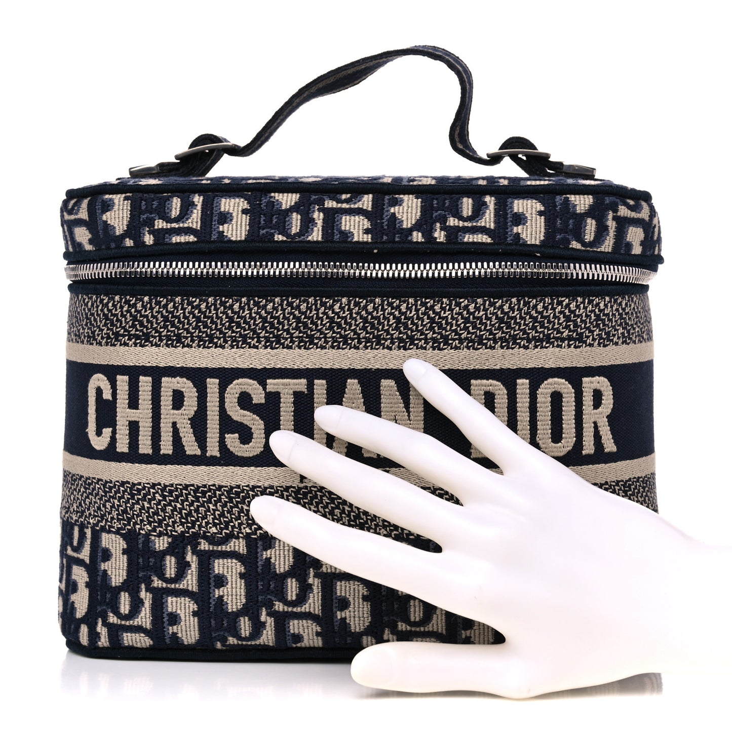 Oblique Diortravel Vanity Case Blue