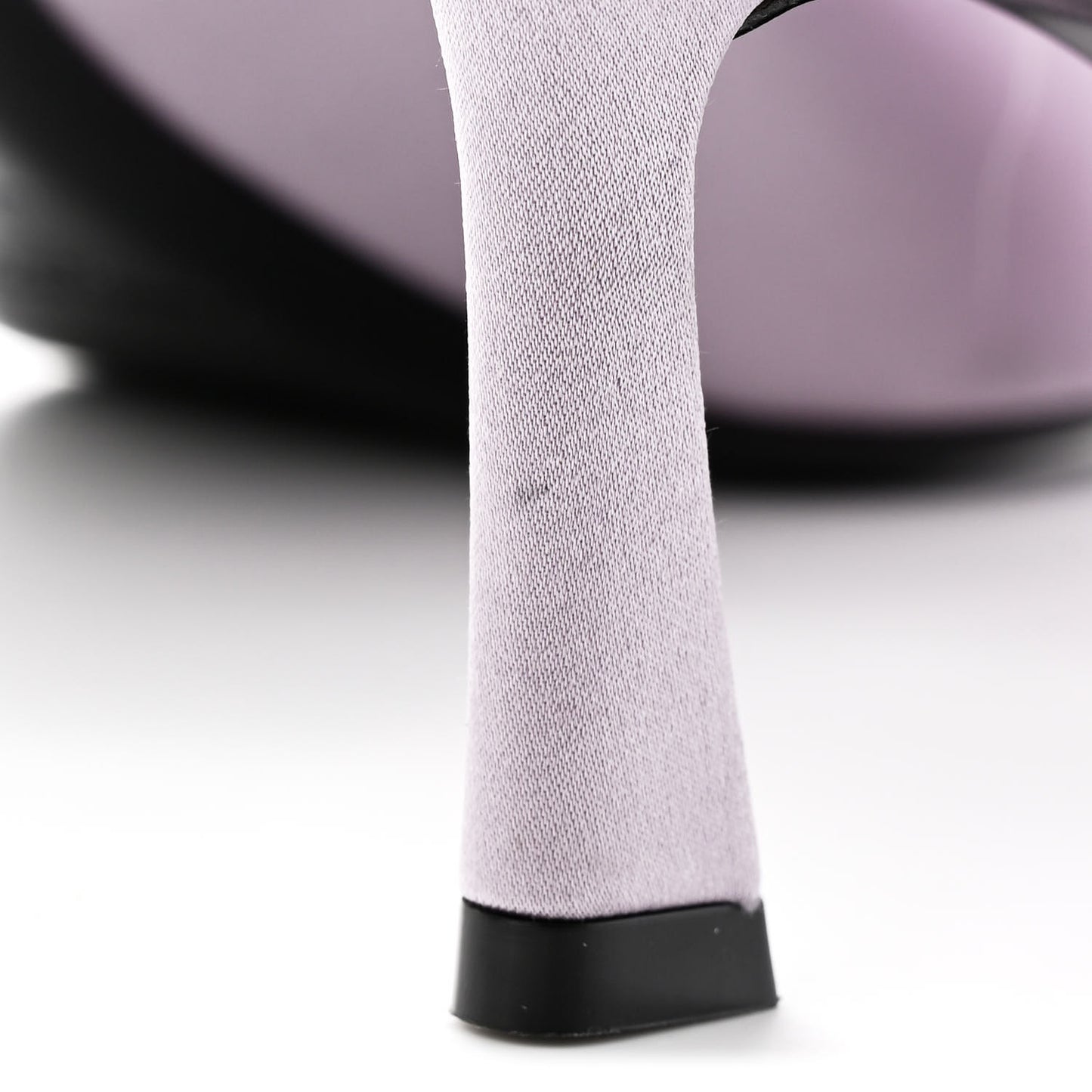 Satin Feather Mae Mule Sandals 38 Soft Lila