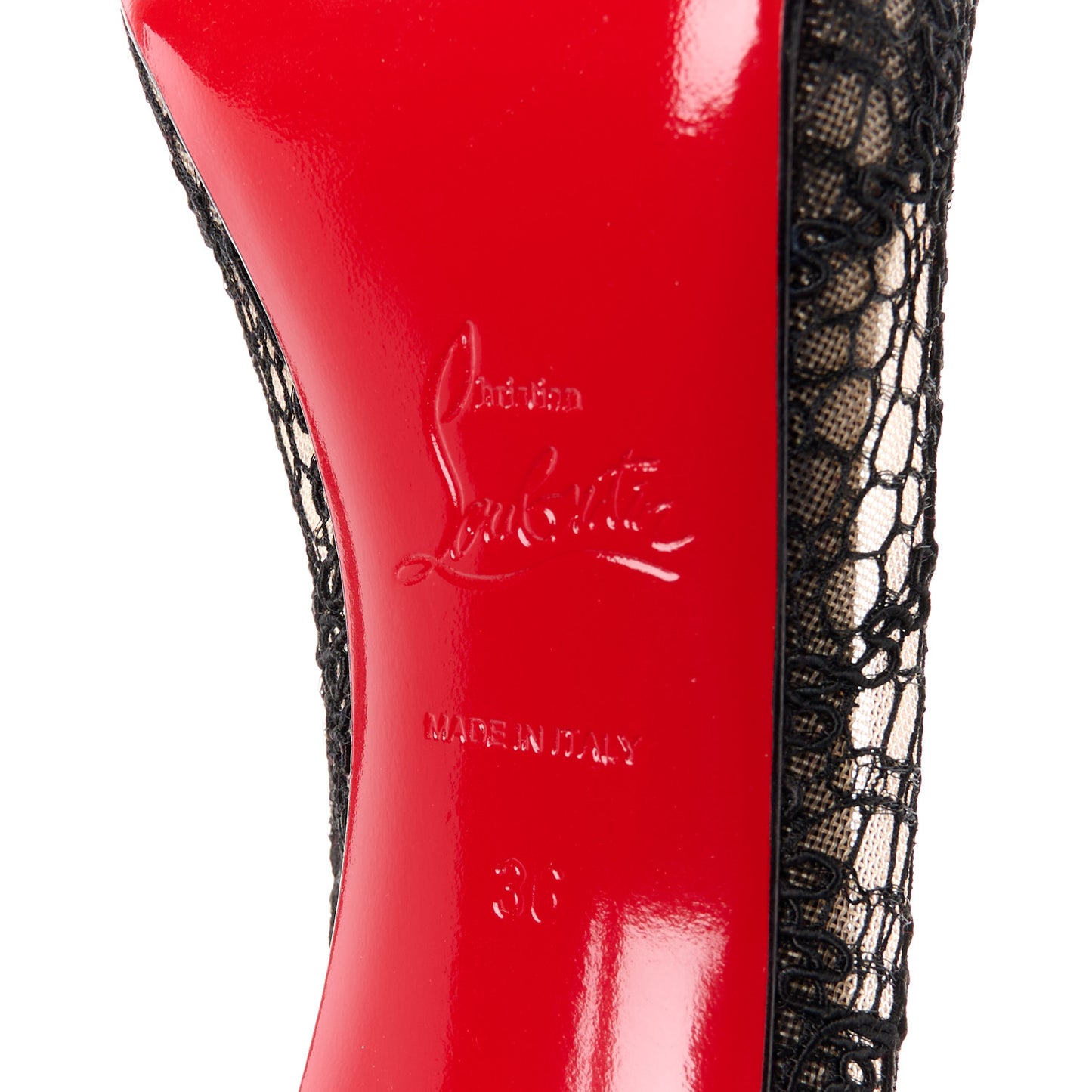 Rete Lace Veau Velours Very Lace 100 Pump 36 Black