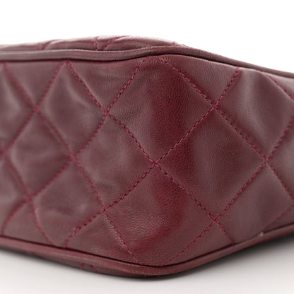 Chanel Lambskin Quilted Tassel CC Camera Case Red 11 of 15
