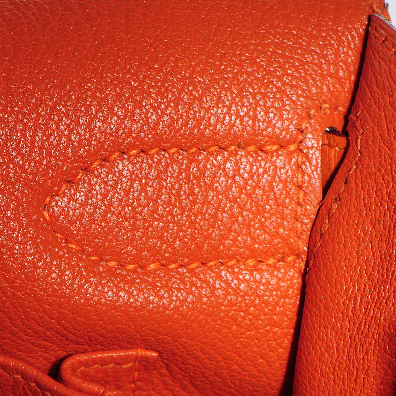 Hermes Taurillon Clemence Jypsiere 34 Orange 21 of 22