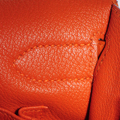 Hermes Taurillon Clemence Jypsiere 34 Orange 21 of 22