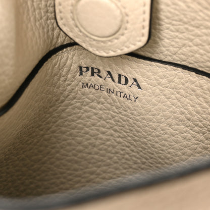 Prada Vitello Daino Soft Mini Hobo Messenger Bag White 6 of 9