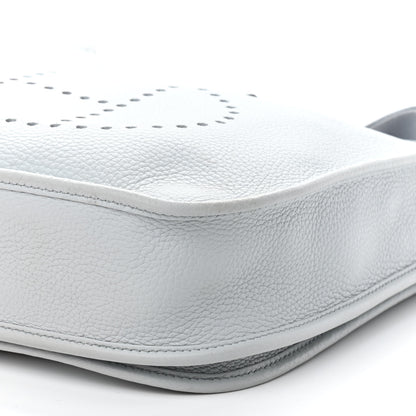 Hermes Taurillon Clemence Evelyne III PM Bleu Pale 10 of 14