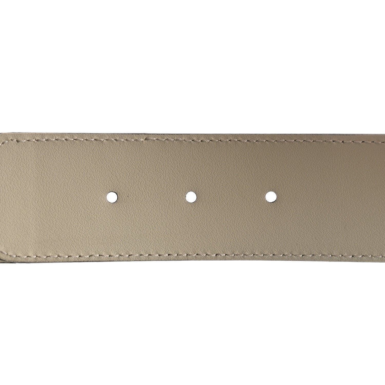 Gucci GG Supreme Monogram Matte Plutone Calfskin Double G 40mm Belt 95 38 Beige Ebony Mystic White 4 of 5