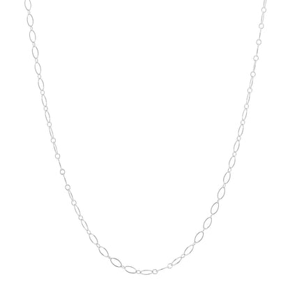 Tiffany Sterling Silver Oval Link Chain Necklace 1 of 4