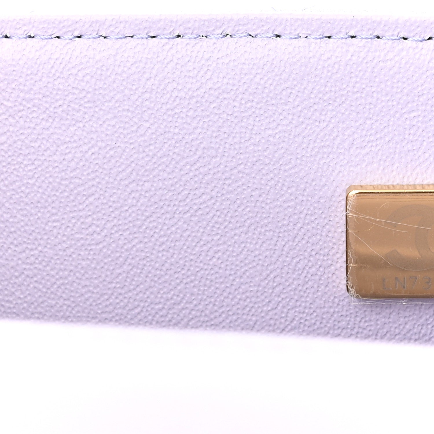 Chanel Lambskin Quilted Mini Top Handle Rectangular Flap Light Purple 6 of 10