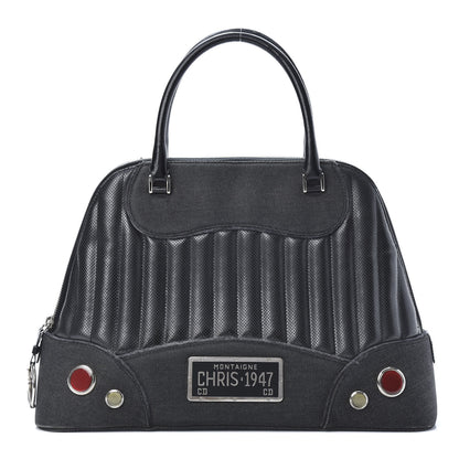 Christian Dior Denim Perforated Trailer Trash Tote Black 1 of 18