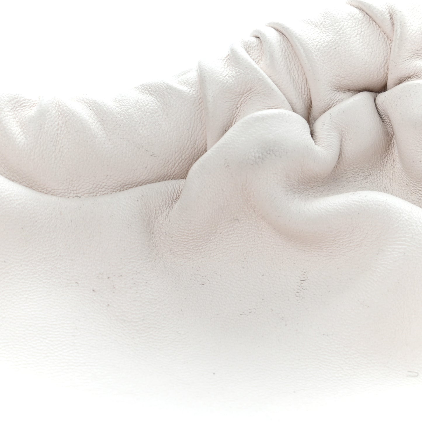 Lambskin Cloud Clutch White