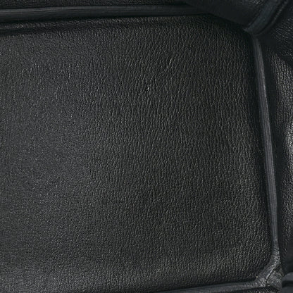 Hermes Taurillon Clemence Birkin 40 Black 10 of 17