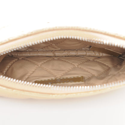 Chanel Metallic Lambskin Star Embossed Coin Purse Case Gold 5 of 8
