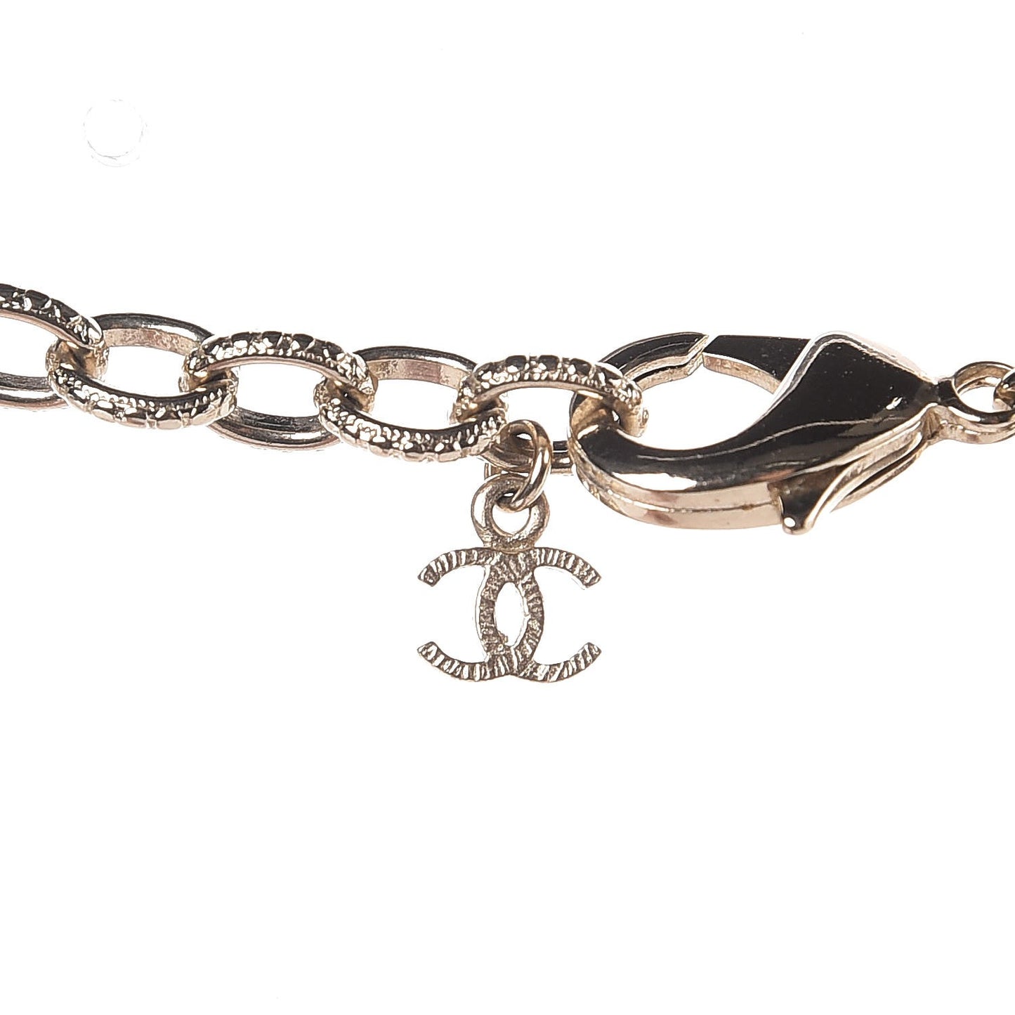 Pearl CC Pendant Necklace Gold