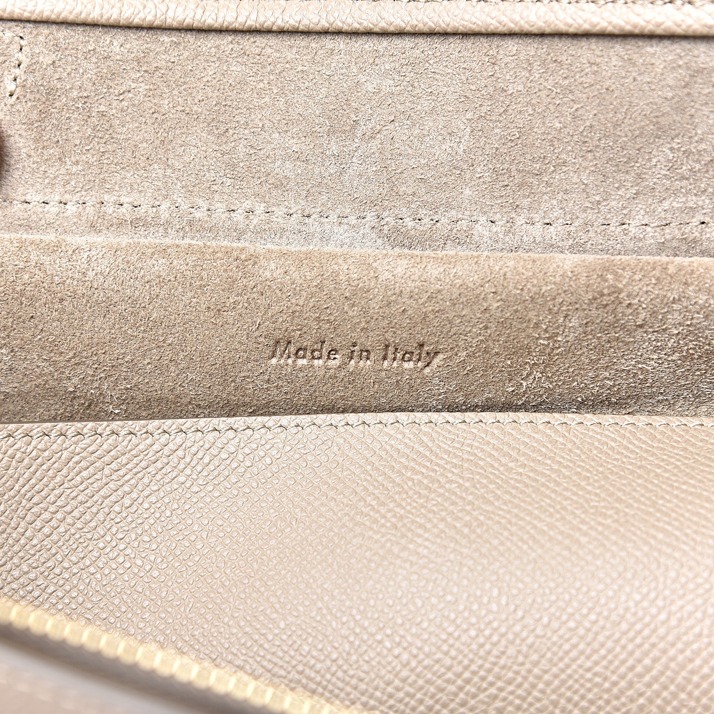 Grained Calfskin Micro Belt Bag Light Taupe