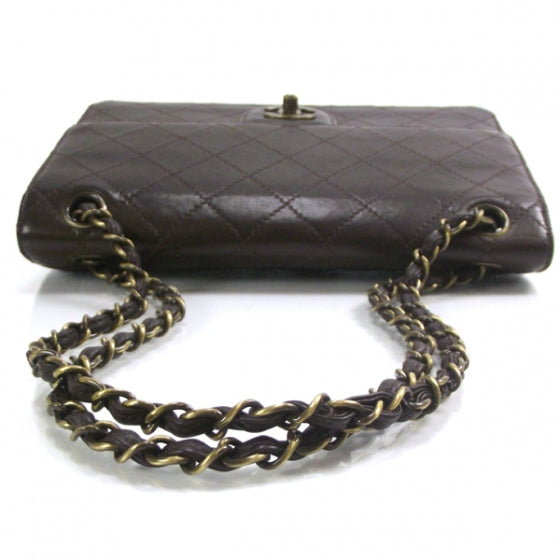 Chanel Lambskin Medium Flap Dark Brown 6 of 12